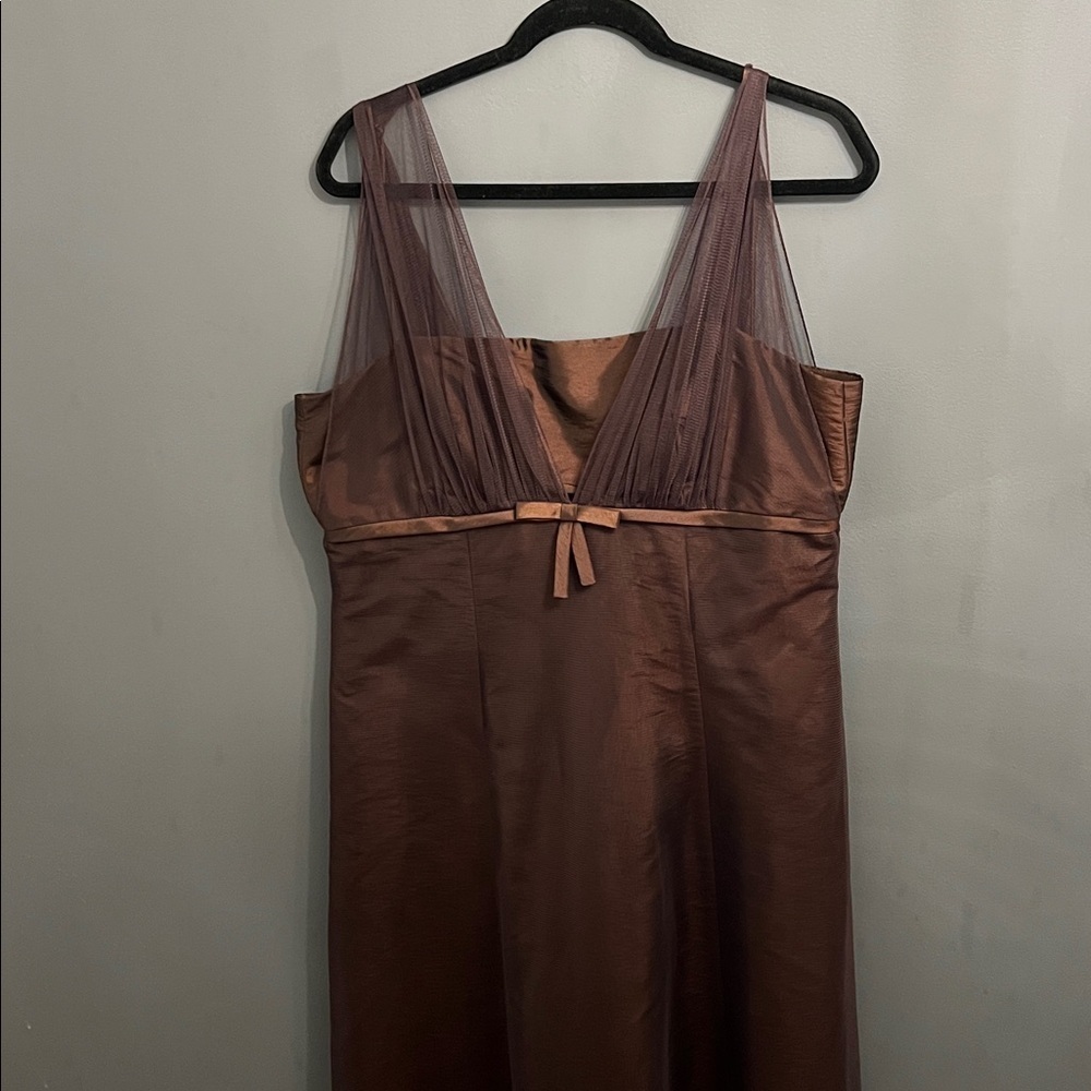 Brown taffeta  Dress